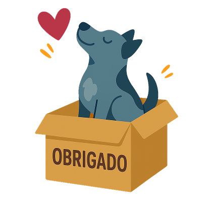 Cachorro na caixa